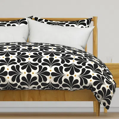 Spoonflower In Bloom Art Deco Geometric Duvet Cover In Multi