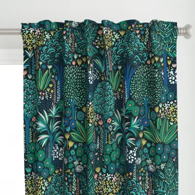 Spoonflower In The Jungle Multi Curtain Panel