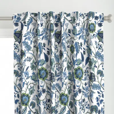 Spoonflower Indian Chinoiserie Chintz Curtain Panel