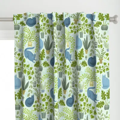 Spoonflower Indoor Jungle - Large Curtain Panel