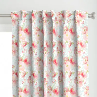 Spoonflower Indy Bloom Design Plush Curtain Panel