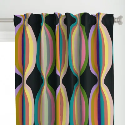 Spoonflower Inflated Stripes Medium Curtain Panel