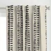 Spoonflower Inkstem Stripe - Black & Curtain Panel