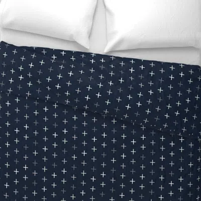 Spoonflower Into The Wild Skinny Plus // Navy Linen Wide Cotton Sateen 3.5 oz 26" X 20" Standard Knife Edge