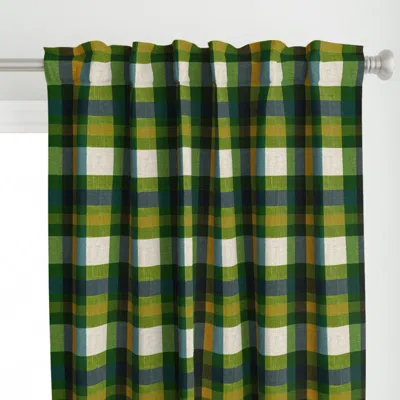 Spoonflower Irish Country Faux Tweed Curtain Panel