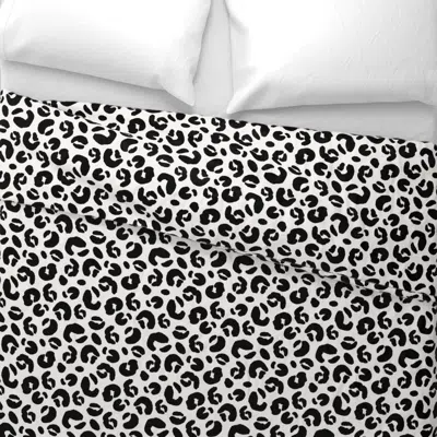 Spoonflower Jaguar Spots // Jet Wide Cotton Sateen 3.5 oz 26" X 20" Standard Knife Edge