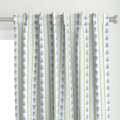 Spoonflower James Stripe C5d6aa And Curtain Panel