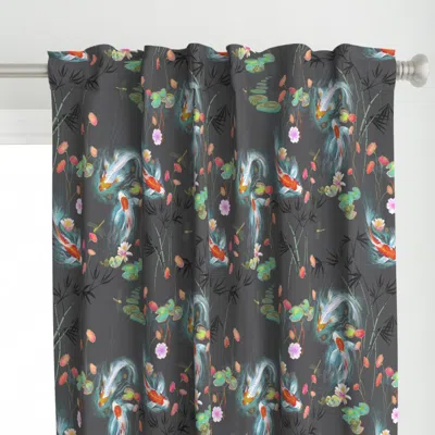Spoonflower Japanese Water Curtain Panel