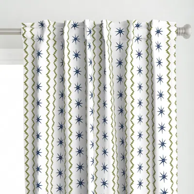 Spoonflower Jenny Stars And Stripes Curtain Panel
