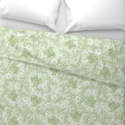 Spoonflower Jessimond In Basil Euro Pillow Sham