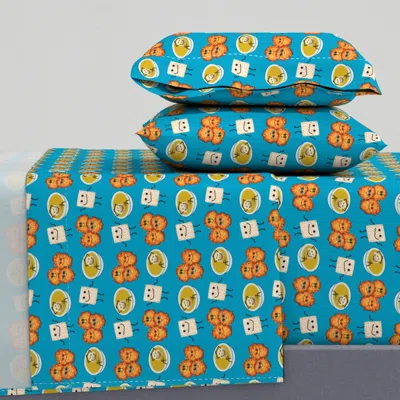 Spoonflower Jewish Cuisine Cartoons King Sheet Set