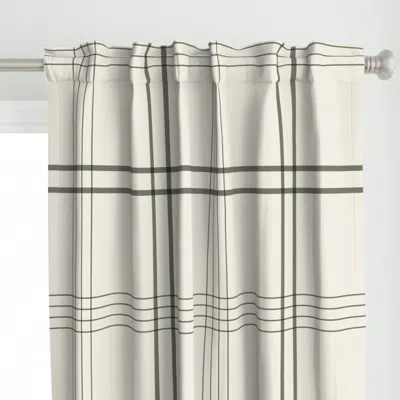 Spoonflower Jumbo / Classic Plaid Curtain Panel