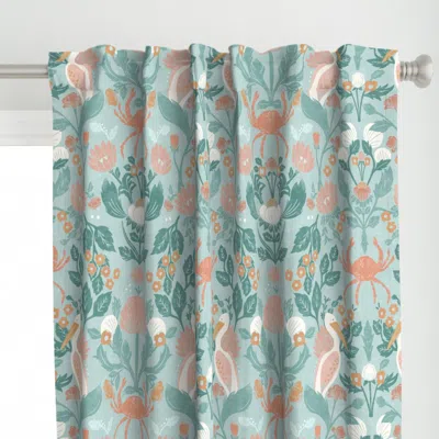 Spoonflower Jumbo Coastal Arts And Curtain Panel