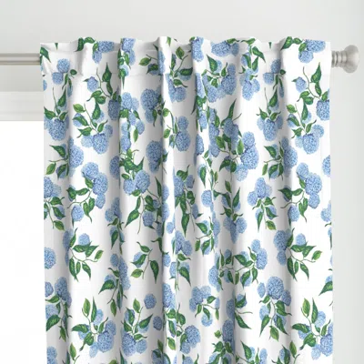 Spoonflower Jumbo Hydrangea Curtain Panel