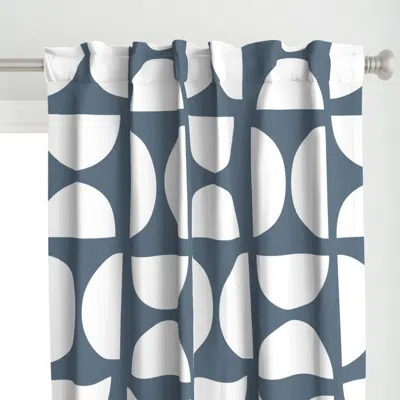 Spoonflower Jumbo Linen Look Half Curtain Panel