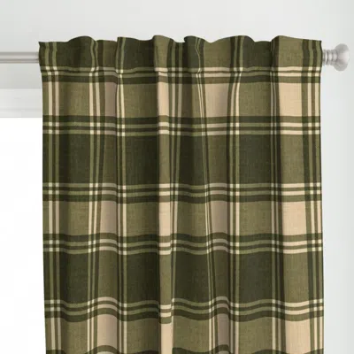 Spoonflower Jumbo Rustic Regency Curtain Panel