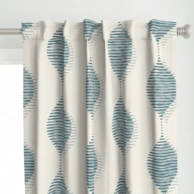 Spoonflower Jumbo Vertical Ogee Curtain Panel
