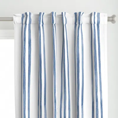 Spoonflower Jumbo / Watercolor Blue Curtain Panel