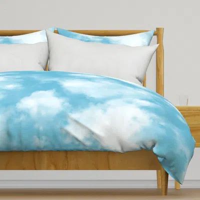 Spoonflower Jumbo Watercolor Clouds - Soft Duvet Cover