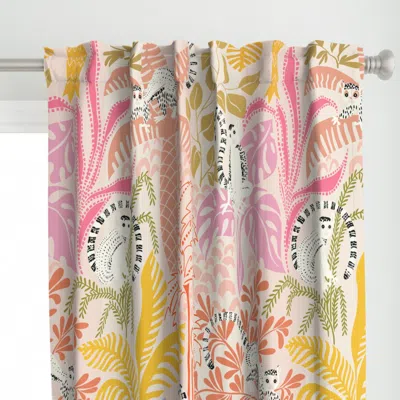Spoonflower Jungle Adventure Sunny Curtain Panel