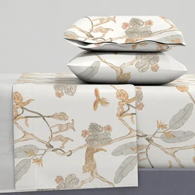 Spoonflower Jungle Canopy Soiree Full Sheet Set
