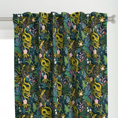 Spoonflower Jungle Reptiles Curtain Panel