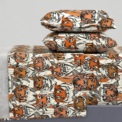 Spoonflower Just Tigers Col Full Sheet Set