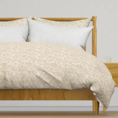 Spoonflower Kalami Linen Simple Duvet Cover