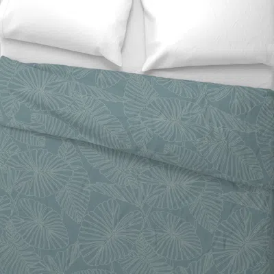 Spoonflower Kalo Leaves Match Colors Wide Cotton Sateen 3.5 oz 26" X 20" Standard Knife Edge
