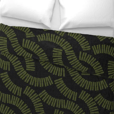 Spoonflower Kapa Waves Dark With Limu Hawaii Wide Cotton Sateen 3.5 oz 26" X 20" Standard Knife Edge