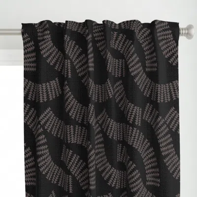 Spoonflower Kapa Waves Gray Curtain Panel