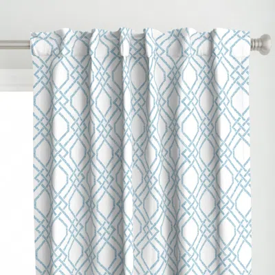 Spoonflower Kate Watercolor Trellis Curtain Panel