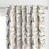 Spoonflower Kingfisher Pattern Curtain Panel