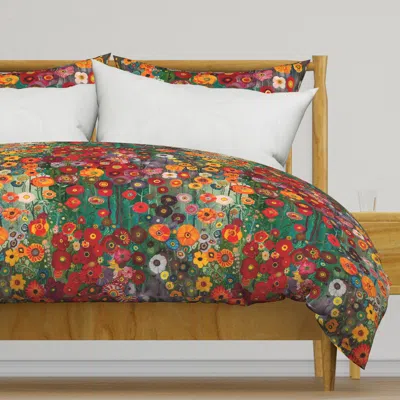 Spoonflower Klimt Color Garden Meadow-40 Duvet Cover