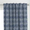 Spoonflower Kufi Denim Curtain Panel