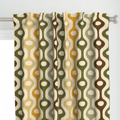 Spoonflower (l) Atomic Ranch Brock Curtain Panel