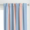 Spoonflower (l) Blue Red Stripe - Curtain Panel