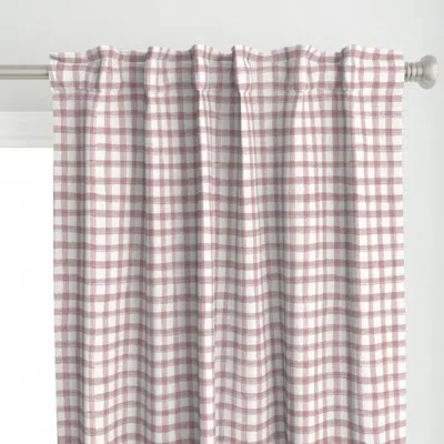 Spoonflower (l) Blush Pastel Pink Curtain Panel