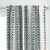 Spoonflower L / Leaf Boho Kelp Stripe Curtain Panel
