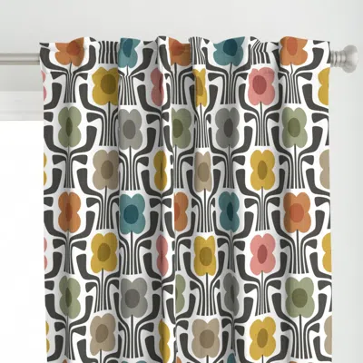 Spoonflower (l) Retro Geometric Curtain Panel