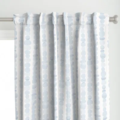 Spoonflower (l) Stacked Beach Pebbles Curtain Panel