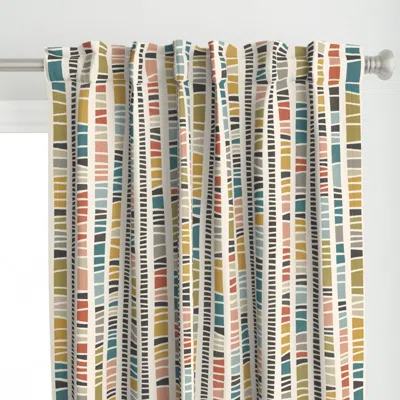 Spoonflower (l) Striped Stripes - Curtain Panel