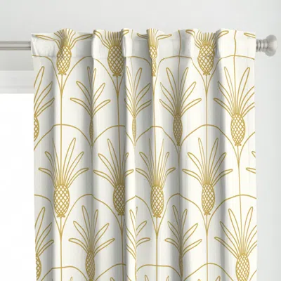 Spoonflower (l) Tropical Art Deco Curtain Panel