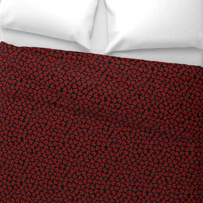 Spoonflower Ladybugs Everywhere Wide Cotton Sateen 3.5 oz 26" X 20" Standard Knife Edge