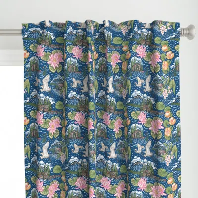 Spoonflower Lake Resort (classic Curtain Panel