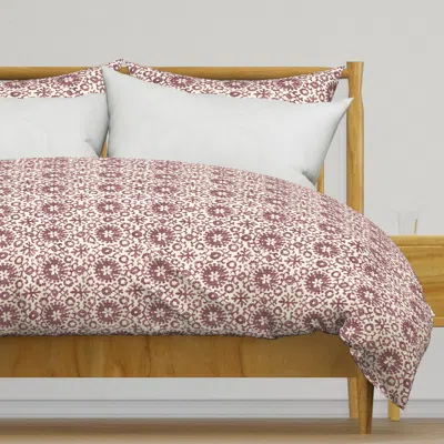 Spoonflower Lampshade Batik Fb Cinder Rose Duvet Cover
