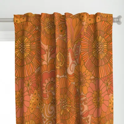 Spoonflower Large 1970s Retro Muumuu Curtain Panel