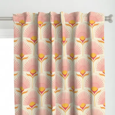 Spoonflower Large - Aara Palm Floral Curtain Panel