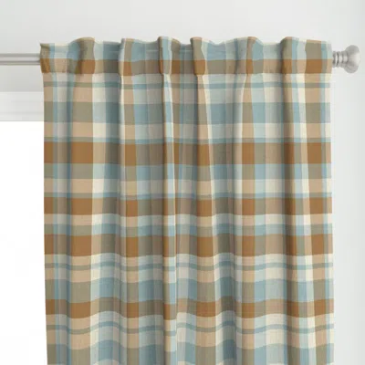 Spoonflower Large Baby Blue White & Curtain Panel