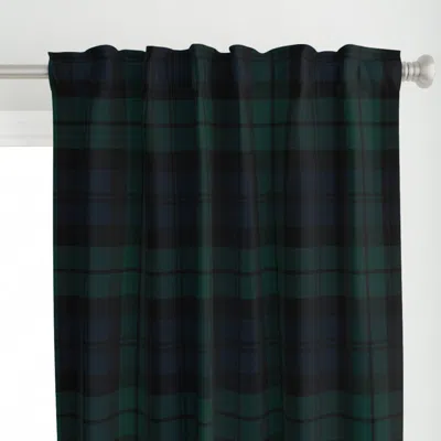 Spoonflower Large Black Watch Tartan Curtain Panel